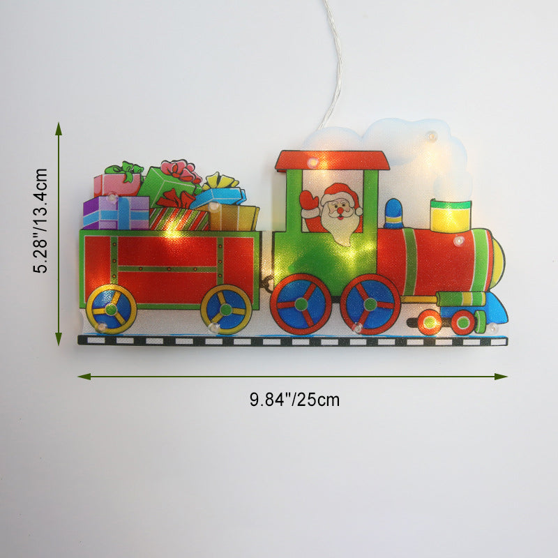 Christmas Tree Santa Deer Wall Light