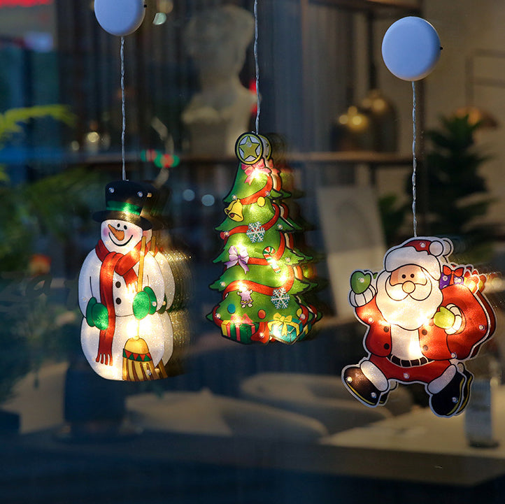 Christmas Tree Santa Deer Wall Light