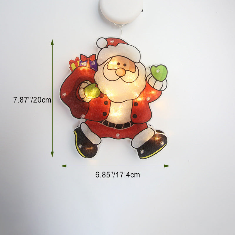 Christmas Tree Santa Deer Wall Light