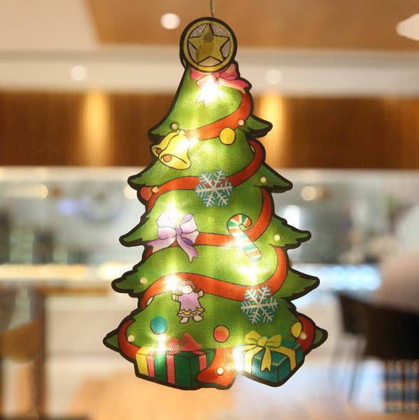 Christmas Tree Santa Deer Wall Light