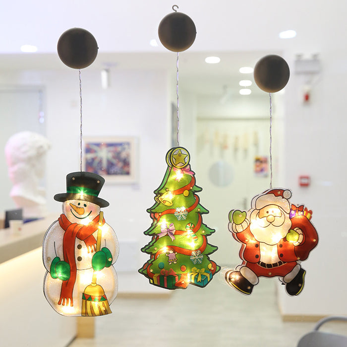 Christmas Tree Santa Deer Wall Light