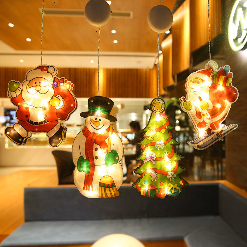 Christmas Tree Santa Deer Wall Light
