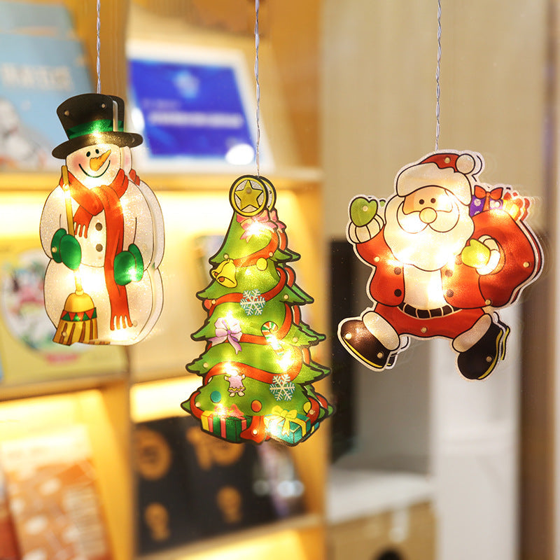Christmas Tree Santa Deer Wall Light