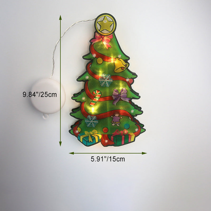 Christmas Tree Santa Deer Wall Light