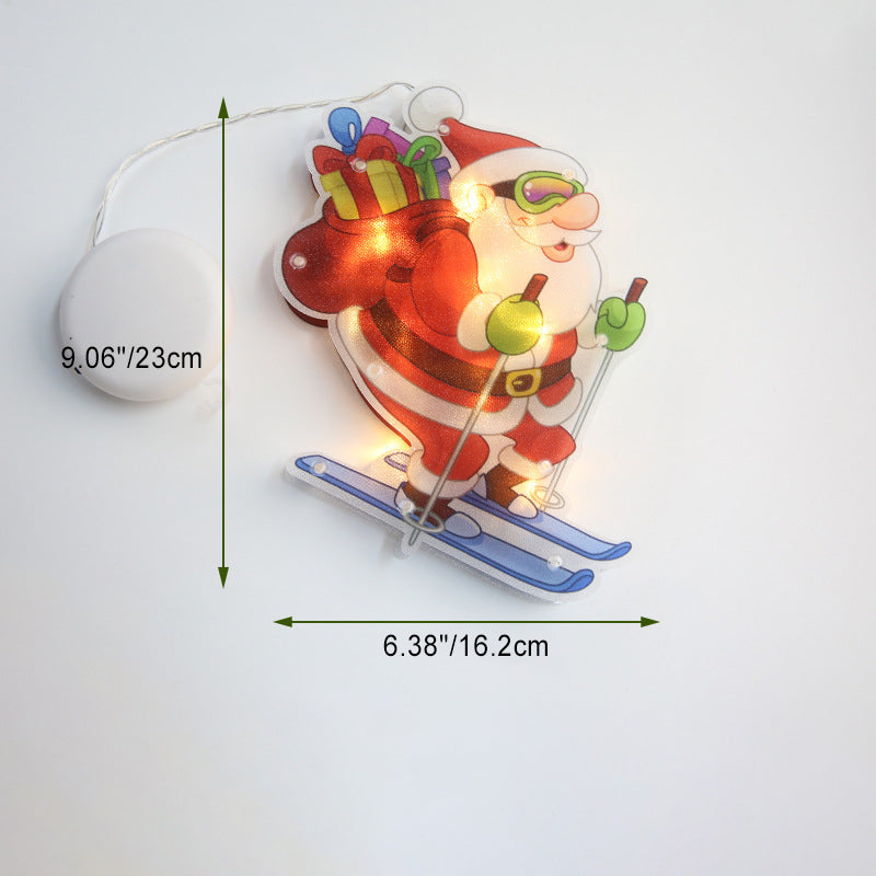 Christmas Tree Santa Deer Wall Light