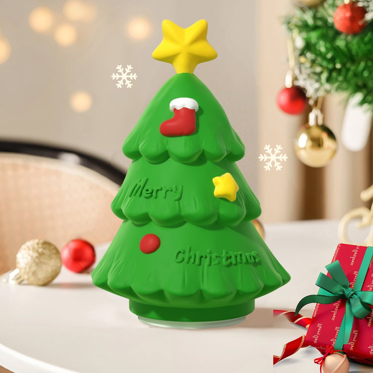 ABS Silica Christmas Table Lamp