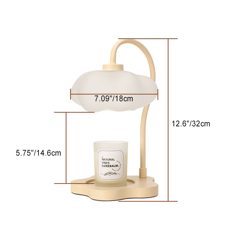 Cloud Glass Metal Rubber Table Lamp