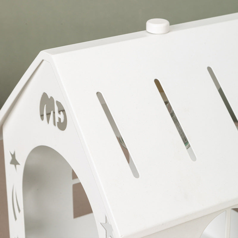 Hollowed House Decorative Iron Table Lamp