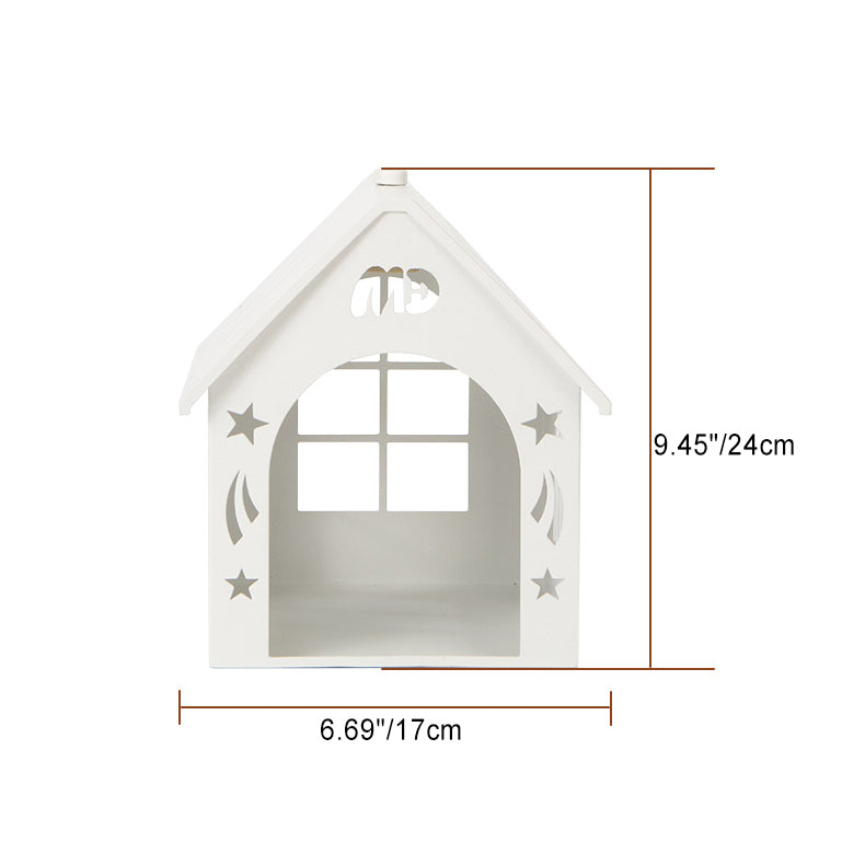 Hollowed House Decorative Iron Table Lamp