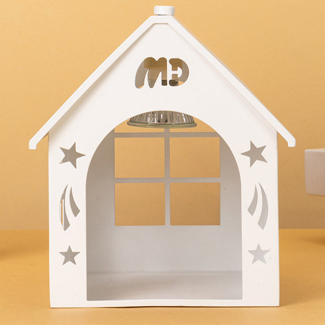 Hollowed House Decorative Iron Table Lamp