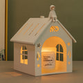 Hollowed House Decorative Iron Table Lamp