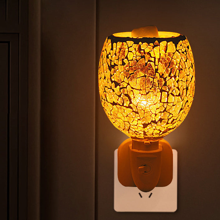 Plastic Glass Mosaic Cracked Wall Lamp