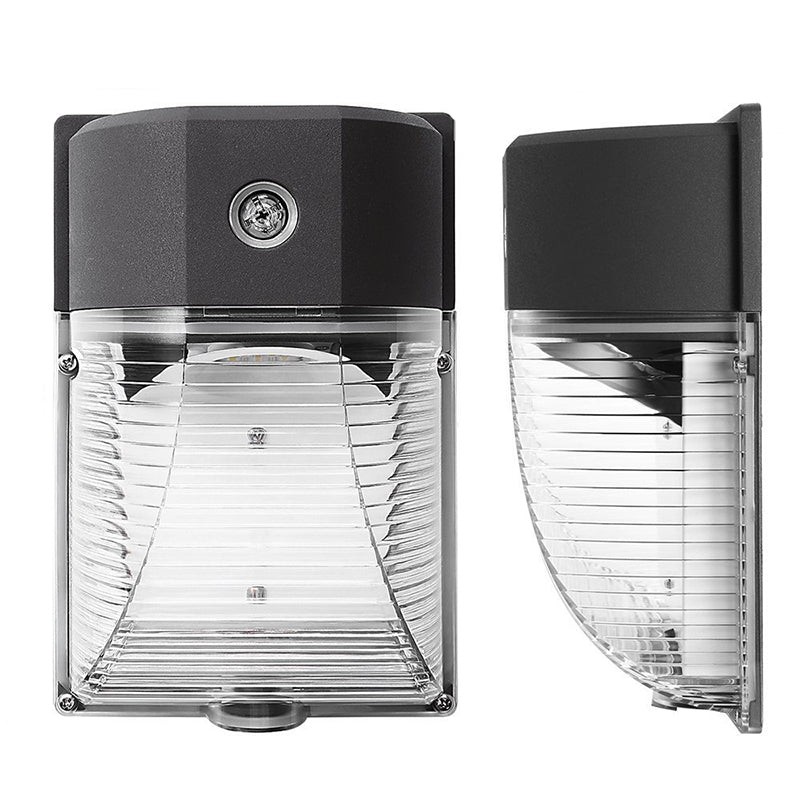 Aluminum PC Rectangular Striped Outdoor Light