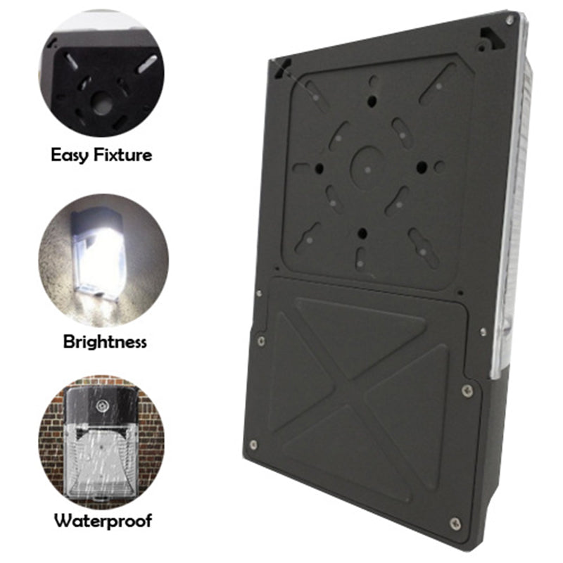 Aluminum PC Rectangular Striped Outdoor Light