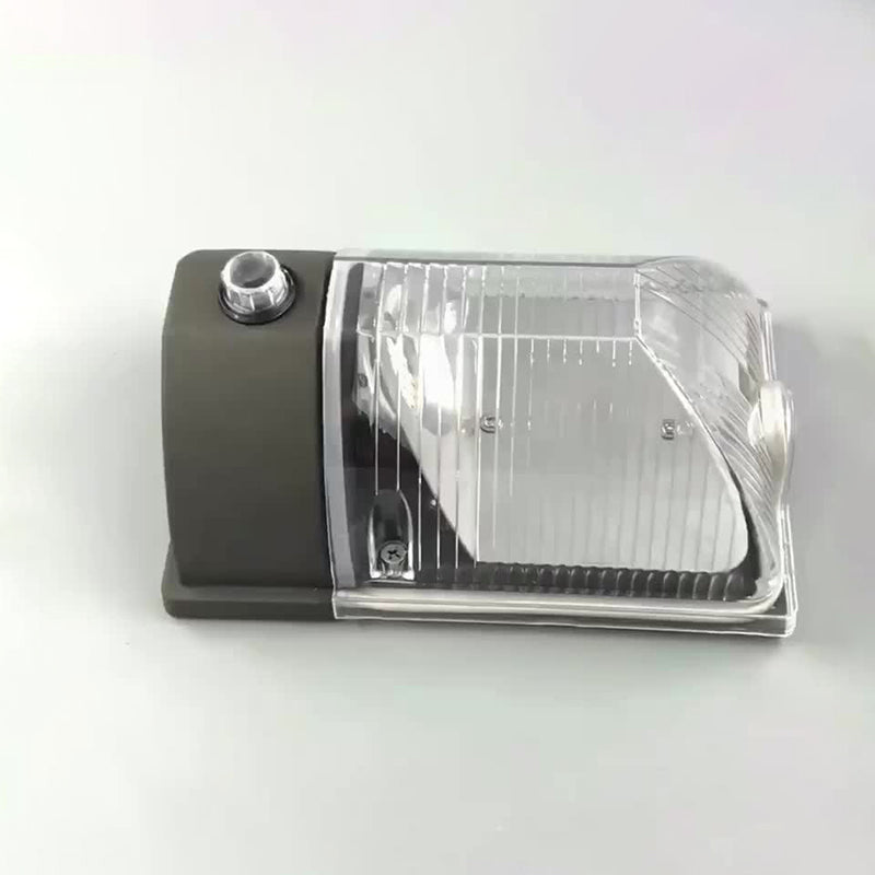Aluminum PC Rectangular Striped Outdoor Light