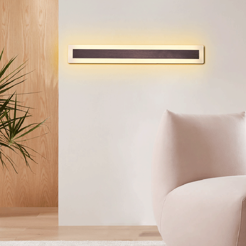 Aluminum Acrylic Rectangular Rotatable Wall Lamp