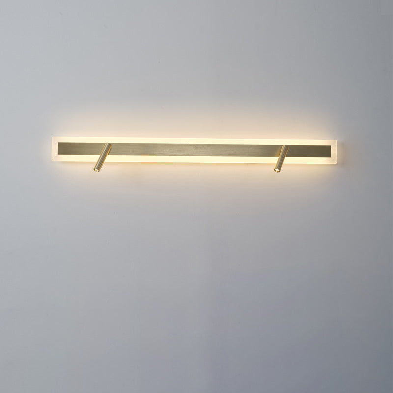 Aluminum Acrylic Rectangular Rotatable Wall Lamp
