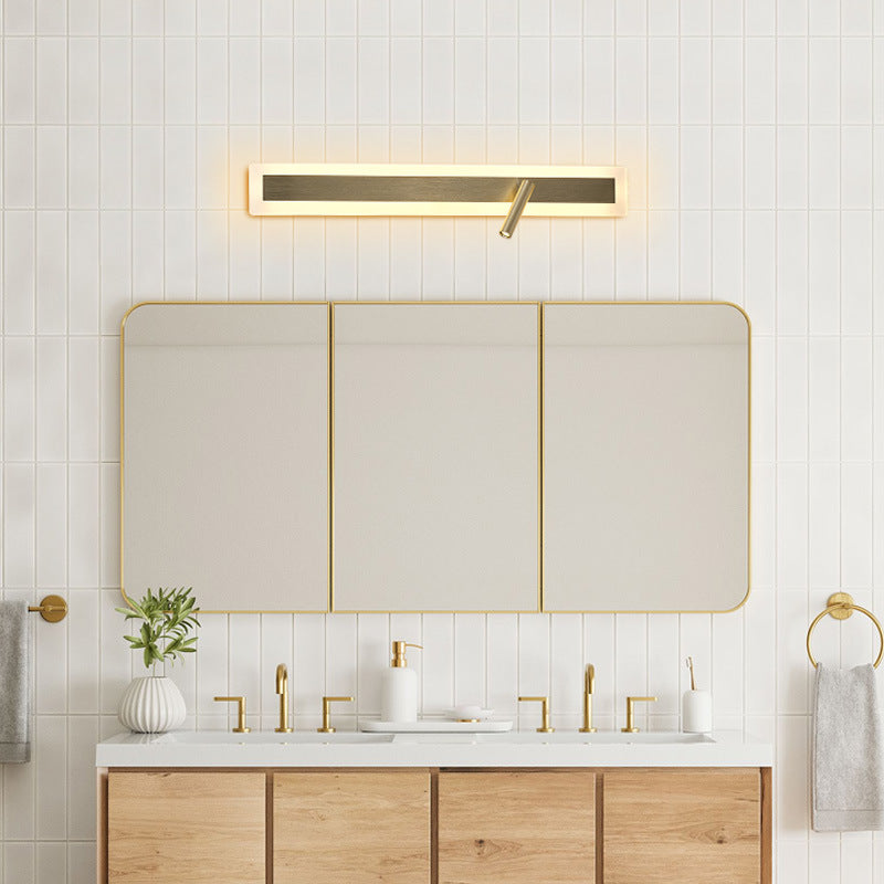 Aluminum Acrylic Rectangular Rotatable Wall Lamp
