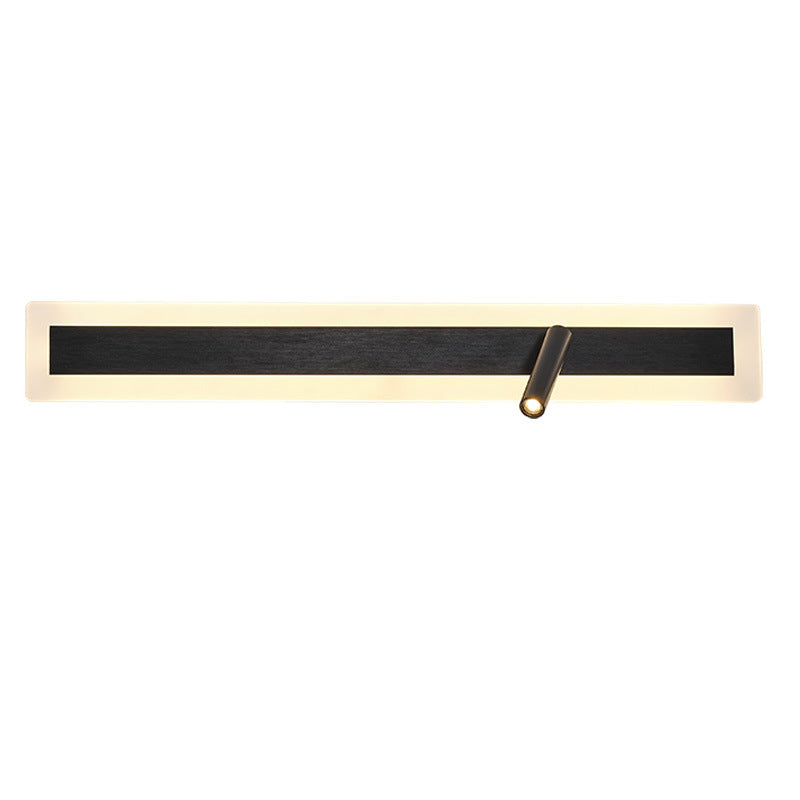 Aluminum Acrylic Rectangular Rotatable Wall Lamp