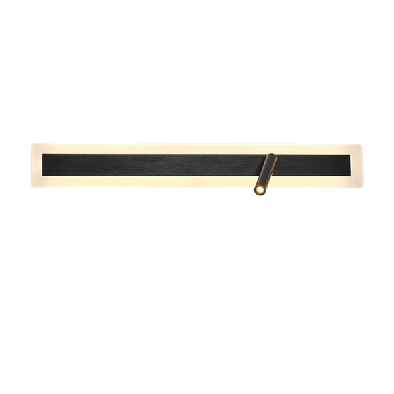 Aluminum Acrylic Rectangular Rotatable Wall Lamp