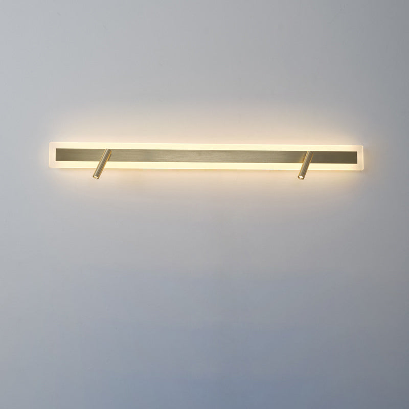 Aluminum Acrylic Rectangular Rotatable Wall Lamp