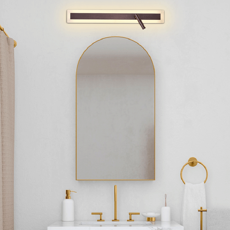 Aluminum Acrylic Rectangular Rotatable Wall Lamp