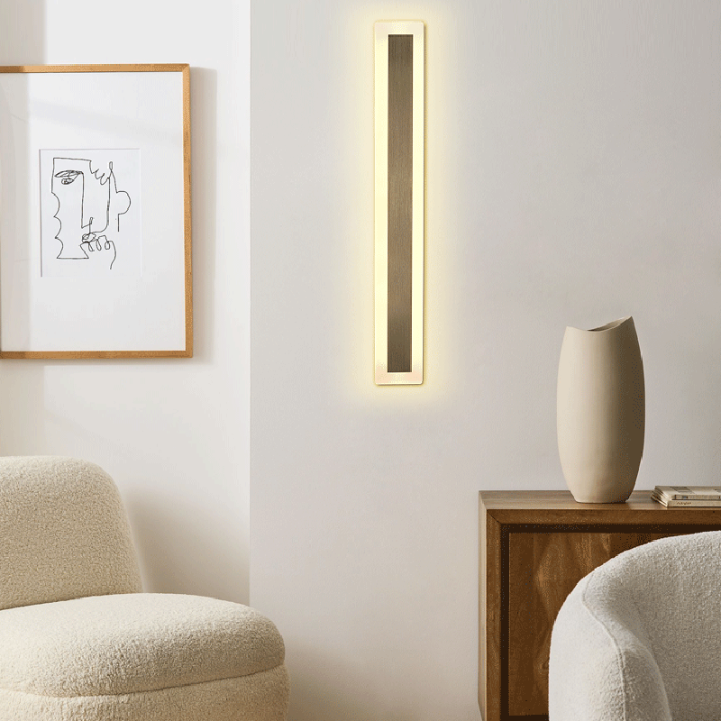 Aluminum Acrylic Rectangular Rotatable Wall Lamp