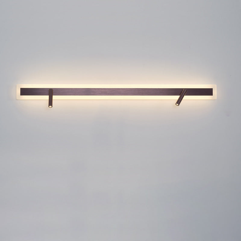 Aluminum Acrylic Rectangular Rotatable Wall Lamp