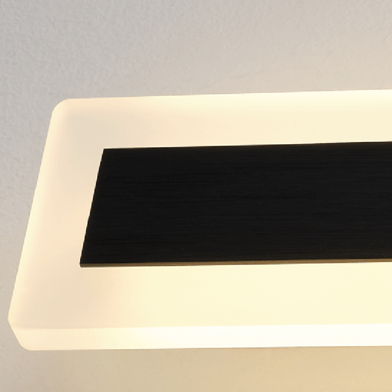 Aluminum Acrylic Rectangular Rotatable Wall Lamp