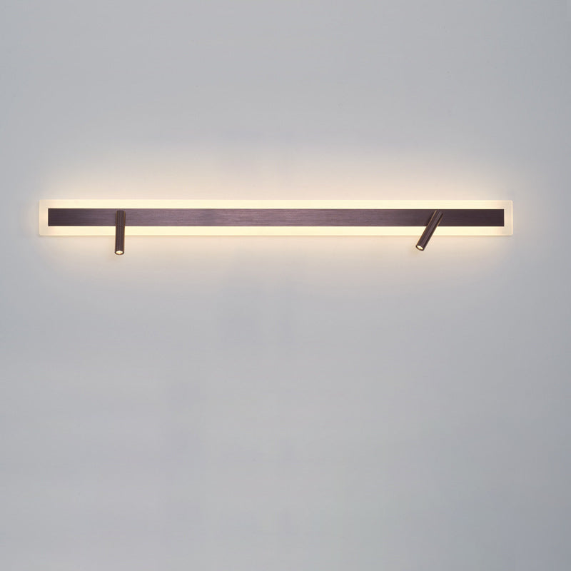 Aluminum Acrylic Rectangular Rotatable Wall Lamp
