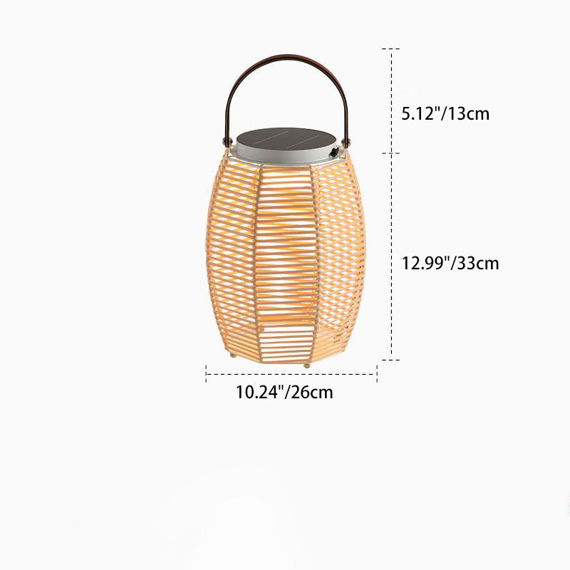 Farmhouse Rechargeable Weaving Imitation Outdoor Light
