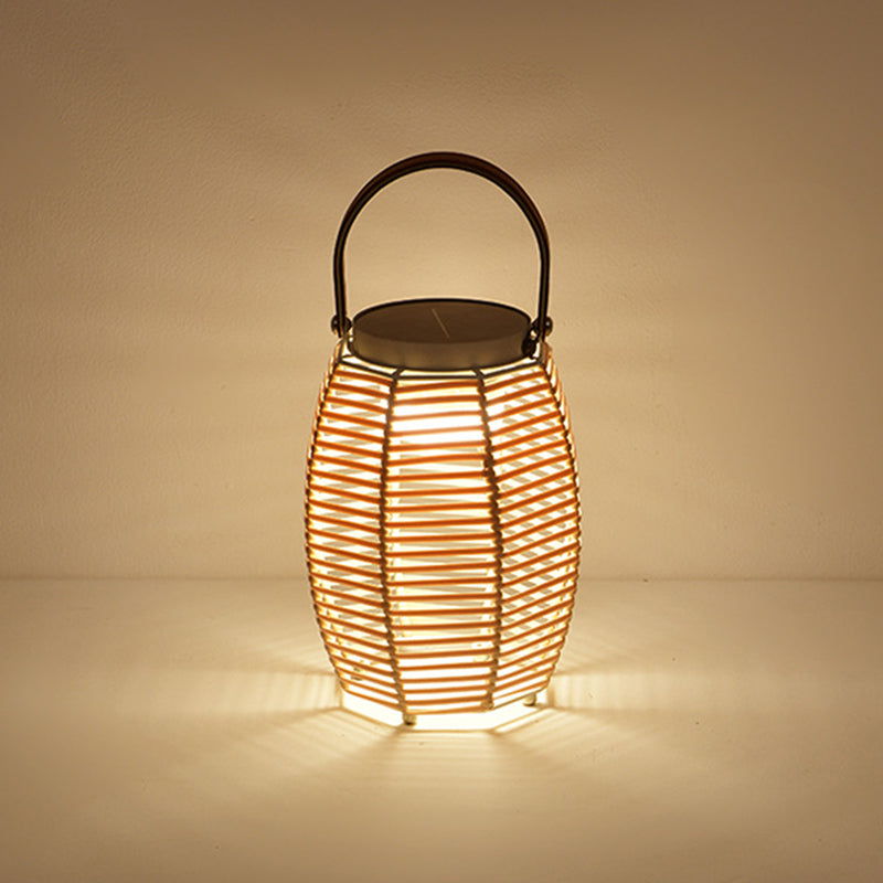 Farmhouse Rechargeable Weaving Imitation Outdoor Light