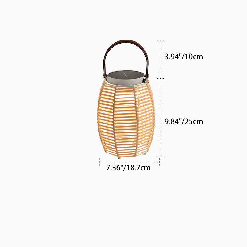 Farmhouse Rechargeable Weaving Imitation Outdoor Light