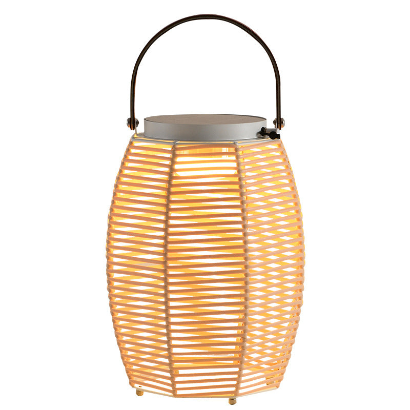 Farmhouse Rechargeable Weaving Imitation Outdoor Light