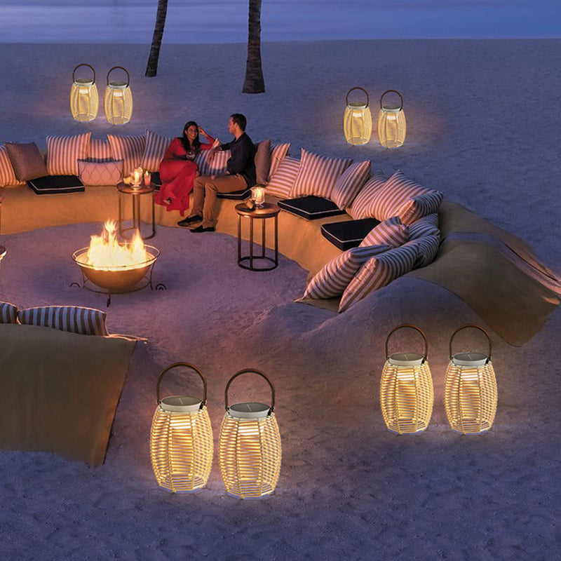 Farmhouse Rechargeable Weaving Imitation Outdoor Light