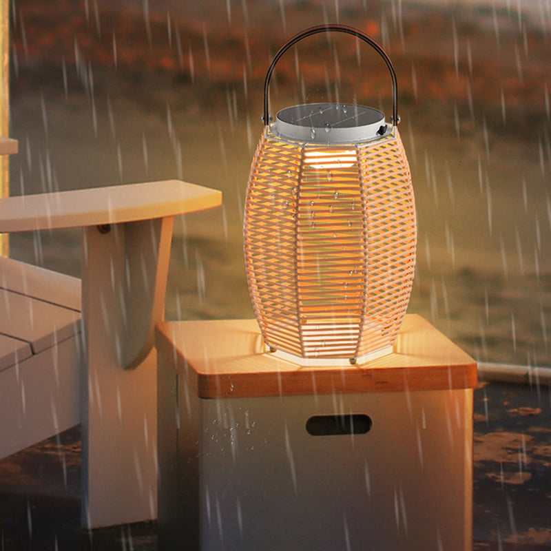 Farmhouse Rechargeable Weaving Imitation Outdoor Light