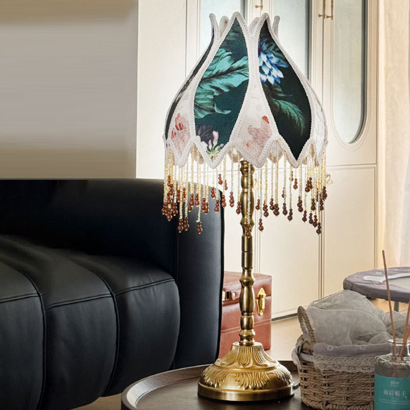 Valley Tassel Iron Fabric Table Lamp