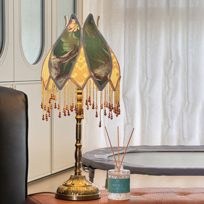 Valley Tassel Iron Fabric Table Lamp