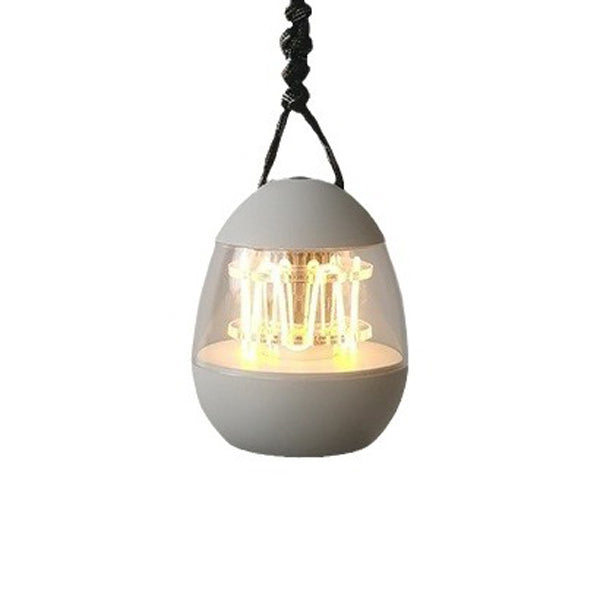 Rechargeable Aluminum Acrylic Egg Table Lamp