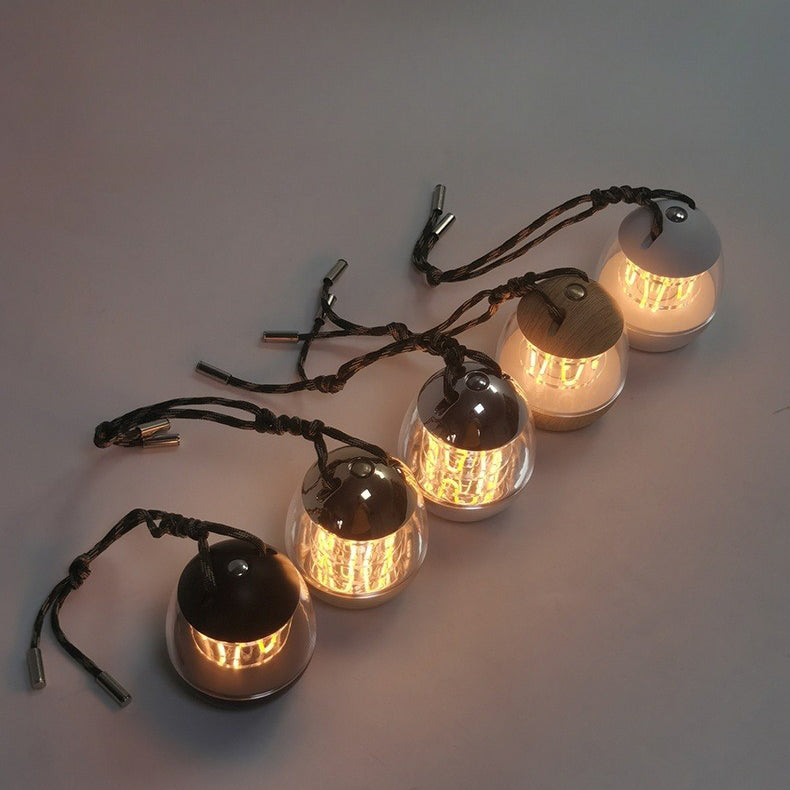 Rechargeable Aluminum Acrylic Egg Table Lamp