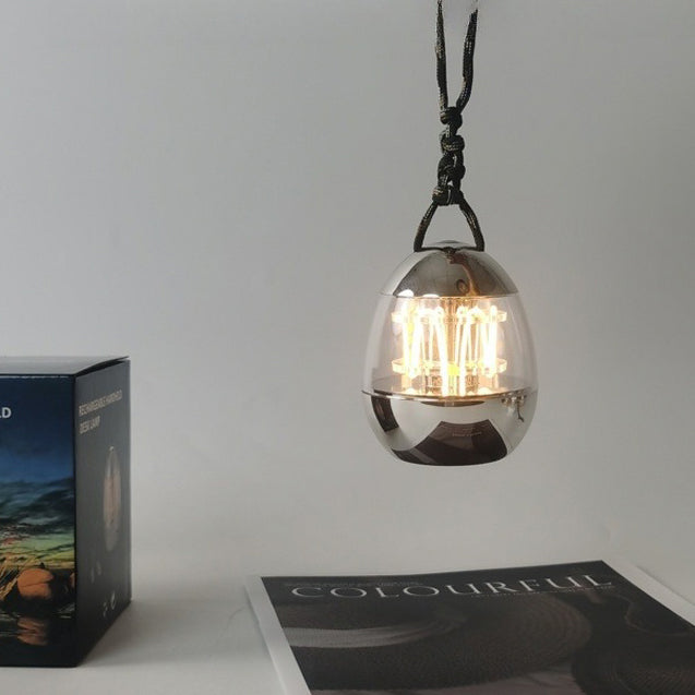 Rechargeable Aluminum Acrylic Egg Table Lamp