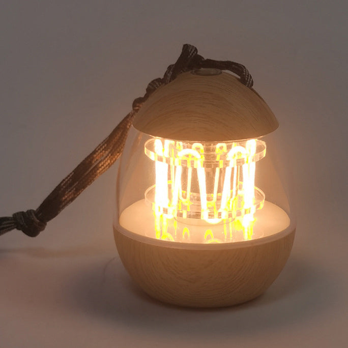 Rechargeable Aluminum Acrylic Egg Table Lamp