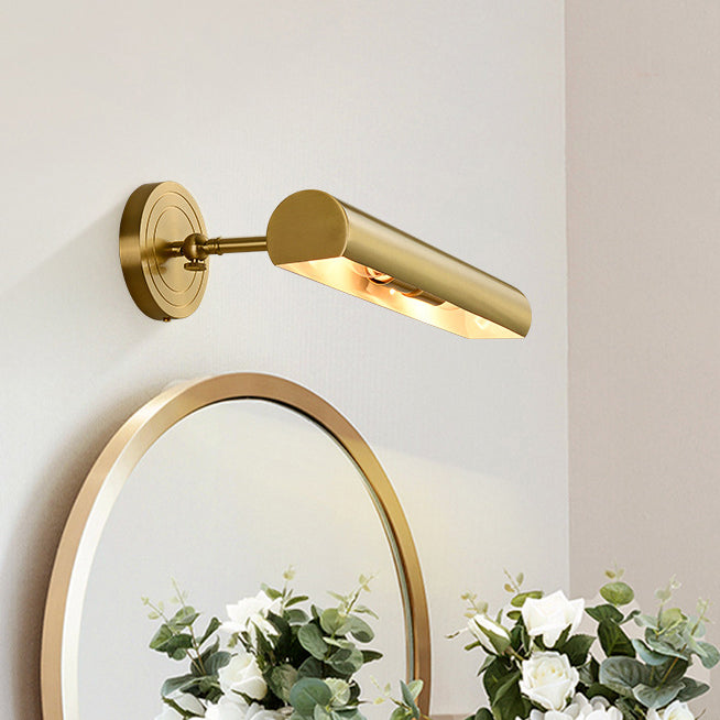 Copper Strip Bathroom 2-Light Wall Lamp