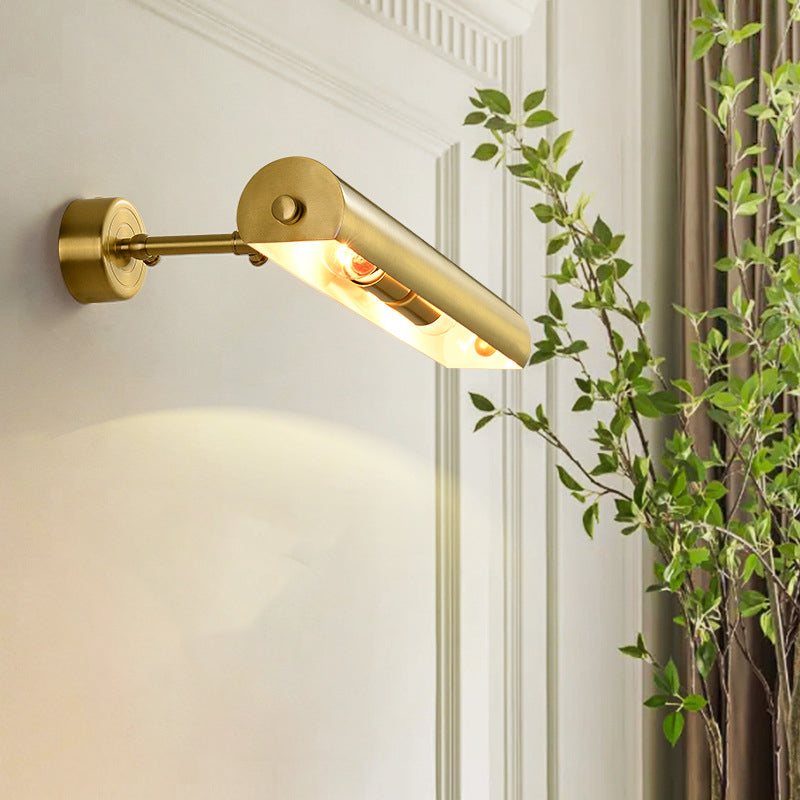 Copper Strip Bathroom 2-Light Wall Lamp