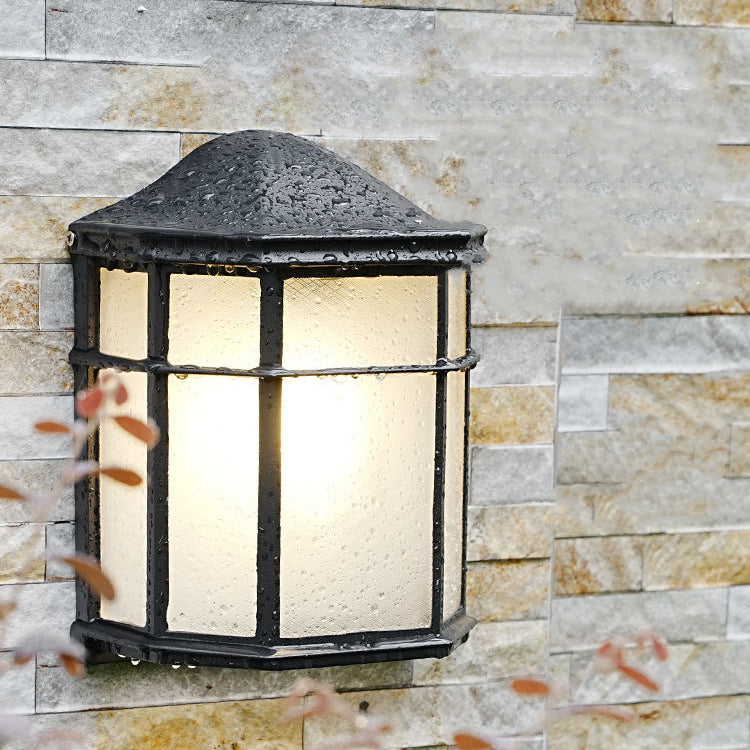 Aluminum Glass House Rectangular Outdoor Light