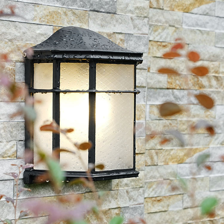 Aluminum Glass House Rectangular Outdoor Light