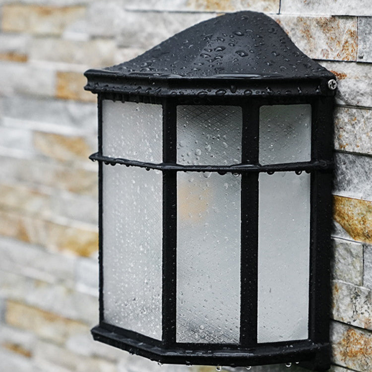Aluminum Glass House Rectangular Outdoor Light
