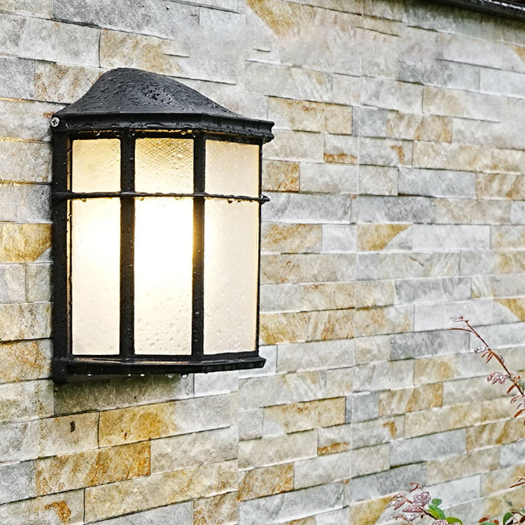 Aluminum Glass House Rectangular Outdoor Light