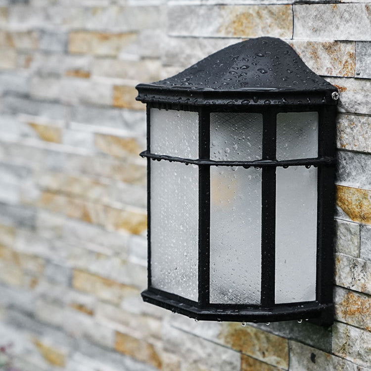 Aluminum Glass House Rectangular Outdoor Light