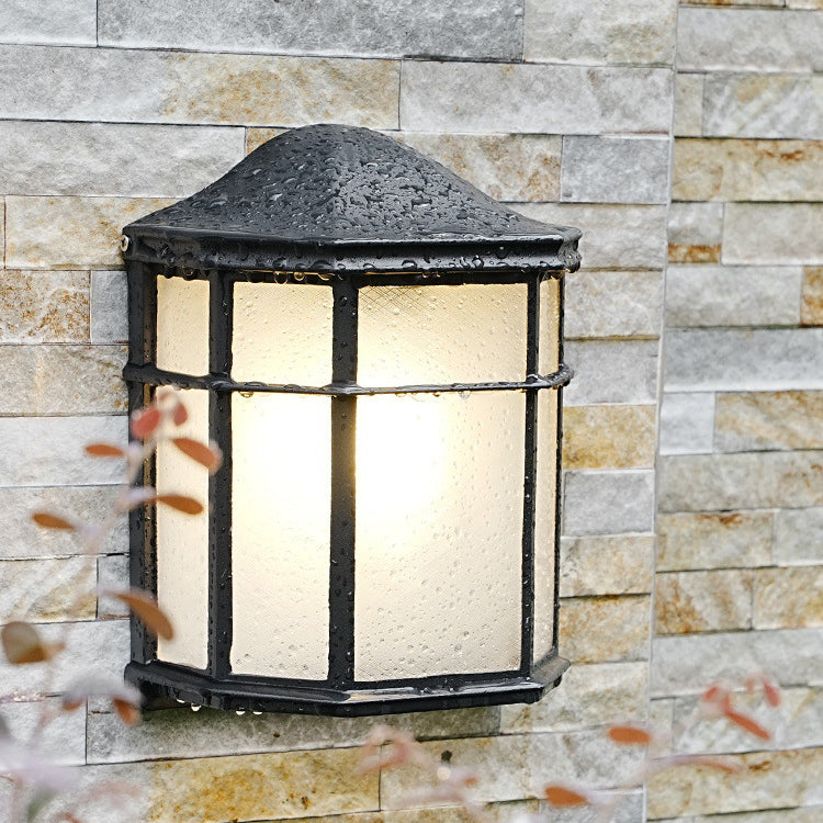 Aluminum Glass House Rectangular Outdoor Light
